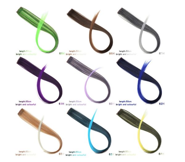 15 pièces/12pcs d'extensions de cheveux de couleurs mixtes soufflantes pour femmes – Image 4