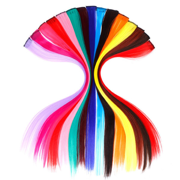 15 pièces/12pcs d'extensions de cheveux de couleurs mixtes soufflantes pour femmes