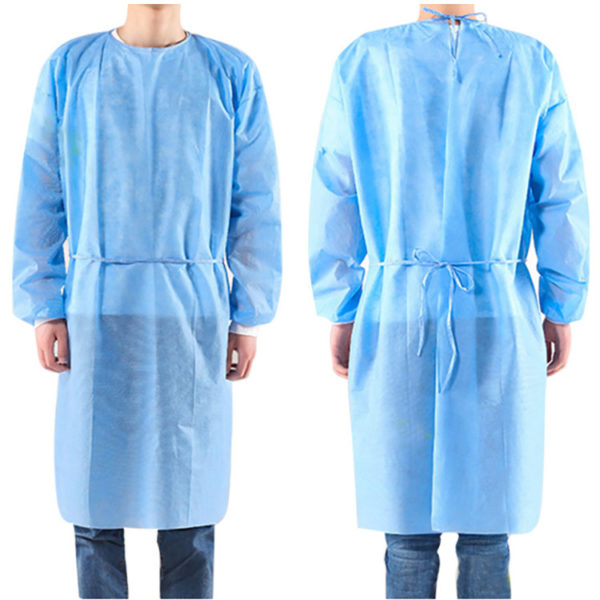 Blouse d'isolation non tissée PP jetable. Vêtement de protection jetable