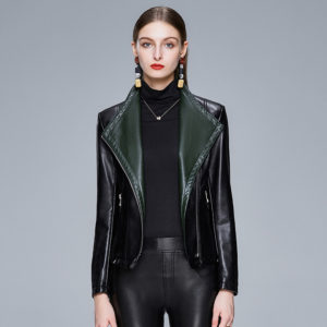 Veste en cuir pour femmes. Veste en peau de vache