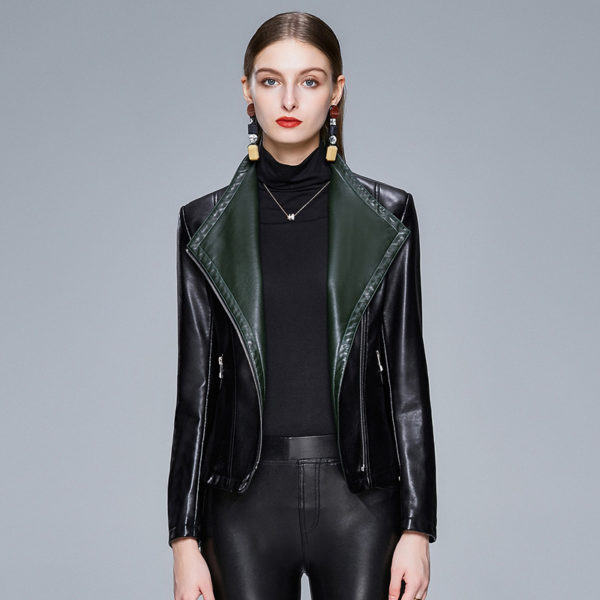 Veste en cuir pour femmes. Veste en peau de vache – Image 3