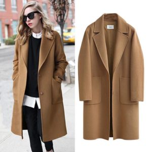 Manteau de laine pour femmes avec manteau de laine lourd