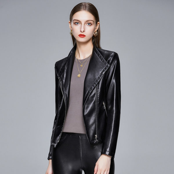 Veste en cuir pour femmes. Veste en peau de vache – Image 4