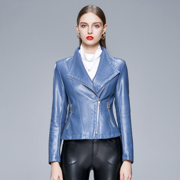 Veste en cuir pour femmes. Veste en peau de vache – Image 5