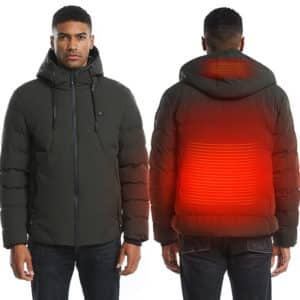 Veste chauffante électrique en coton USB pour hommes et femmes. Manteau chauffant électrique