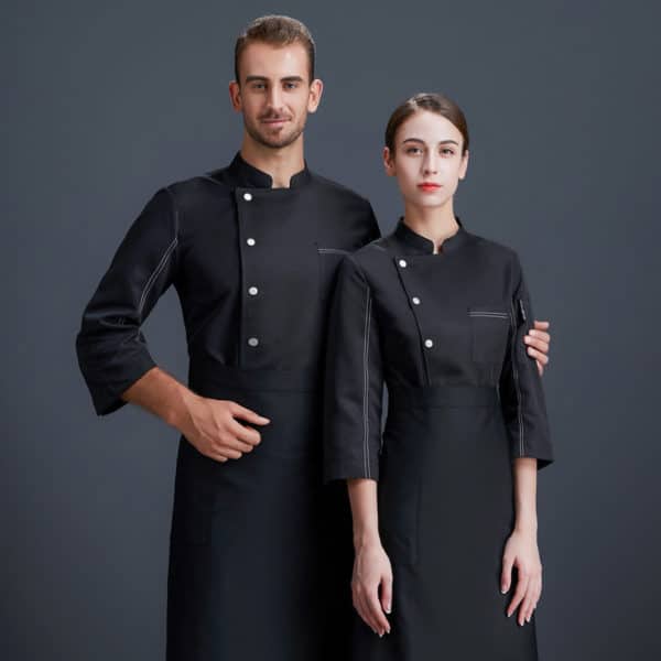 Veste de boulangerie-pâtisserie et restaurant. Veste de cuisine pour hommes et femmes