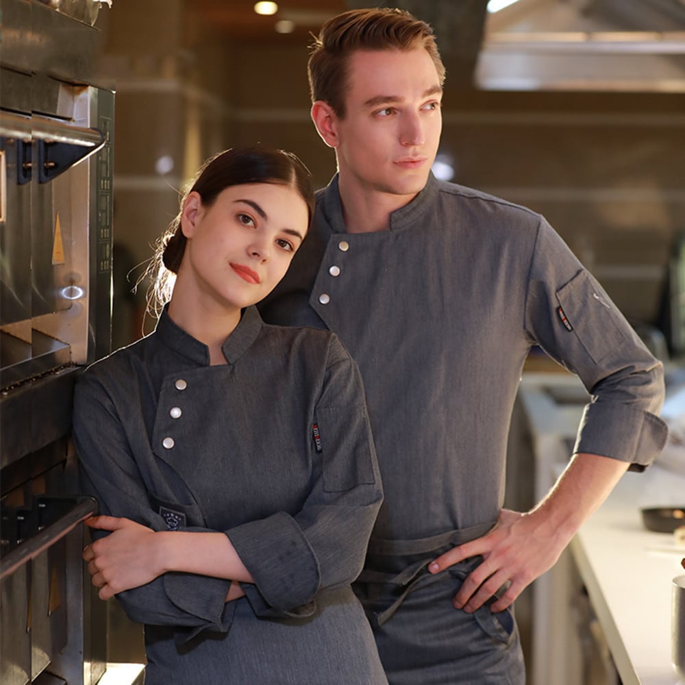 Veste de restaurant et boulangerie-pâtisserie. Veste de cuisine pour hommes et femmes