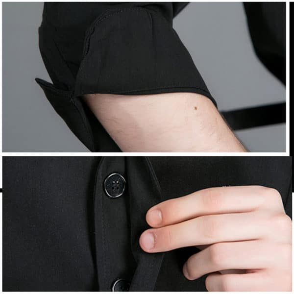 Veste de restaurant et cafétéria à longues manches. Veste de cuisine pour hommes et femmes – Image 2