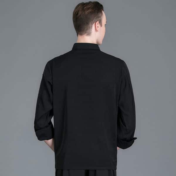 Veste de restaurant et cafétéria à longues manches. Veste de cuisine pour hommes et femmes – Image 3