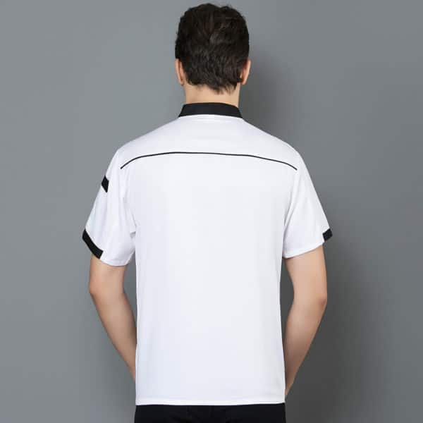 Veste de restaurant-pizzeria et cafétéria à manches courtes. Veste de cuisine pour hommes et femmes – Image 5