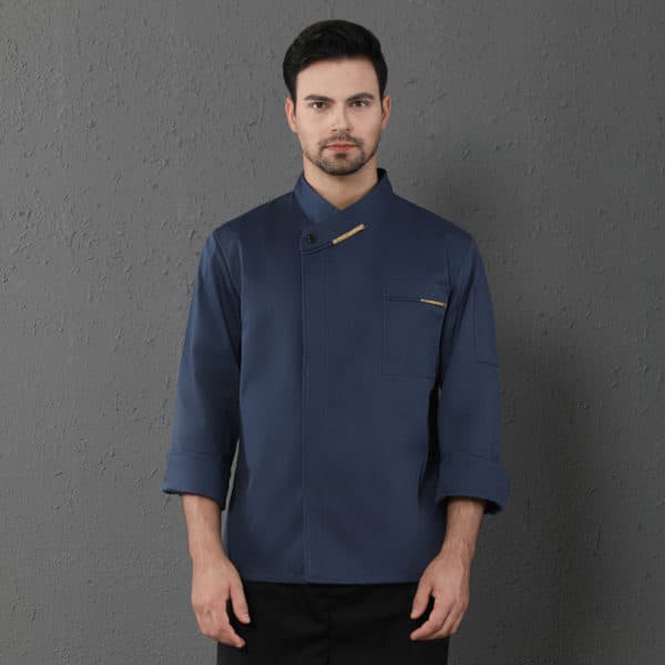 Veste de boulangerie-pâtisserie et restaurant à manches longues. Veste de cuisine pour hommes et femmes – Image 5