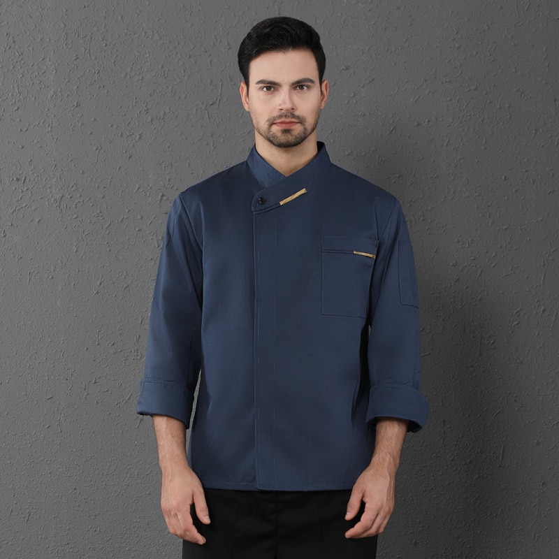 Veste de boulangerie-pâtisserie et restaurant à manches longues. Veste de cuisine pour hommes et femmes – Image 5