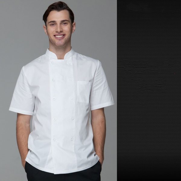 Veste de boulangerie-confiserie et tea-room à manches courtes. Veste de cuisine pour hommes et femmes – Image 5