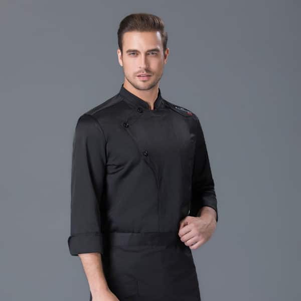 Veste de boulangerie-confiserie et tea-room à manches longues. Veste de cuisine pour hommes et femmes – Image 5