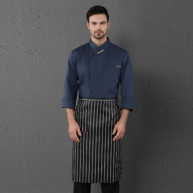 Veste de boulangerie-pâtisserie et restaurant à manches longues. Veste de cuisine pour hommes et femmes – Image 9