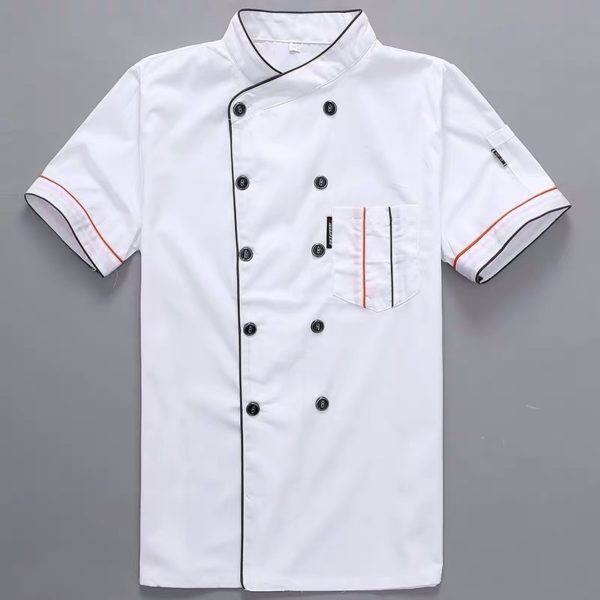 Veste de cuisine. Vêtement simple et généreux pour hommes et femmes