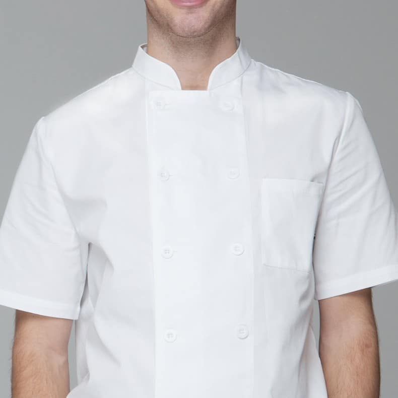 Veste de boulangerie-confiserie et tea-room à manches courtes. Veste de cuisine pour hommes et femmes – Image 2