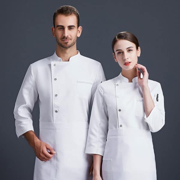 Veste de boulangerie-pâtisserie et restaurant. Veste de cuisine pour hommes et femmes – Image 3