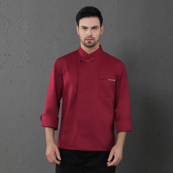 Veste de boulangerie-pâtisserie et restaurant à manches longues. Veste de cuisine pour hommes et femmes – Image 8