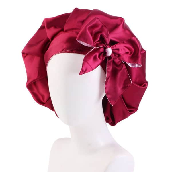 Bonnet de nuit double satins. Bonnet de soins capillaires – Image 3