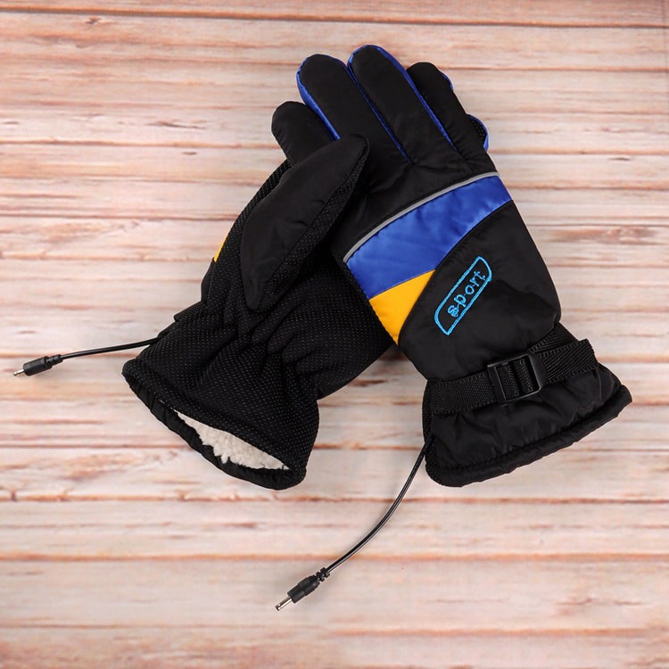 Gants Chauffants Sans Doigts - Écran Numérique - Pour Ski, Vélo Et Plein Air - Homme Et Femme - Chauffage Réglable