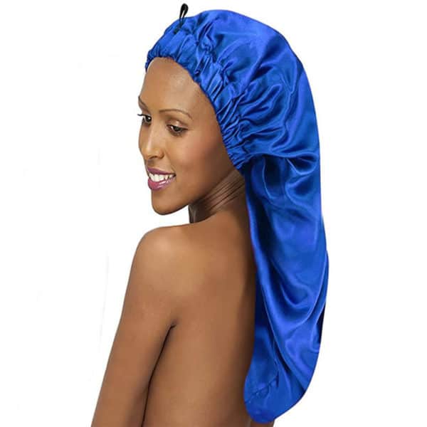 Bonnet de nuit élastique. Bonnet de soins de cheveux long pour femmes