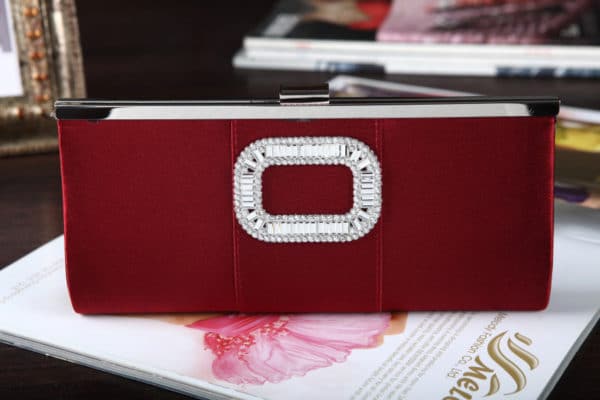 Pochette de banquet carrée en diamant. Sac pour cérémonies et soirées de gala pour femmes – Image 2