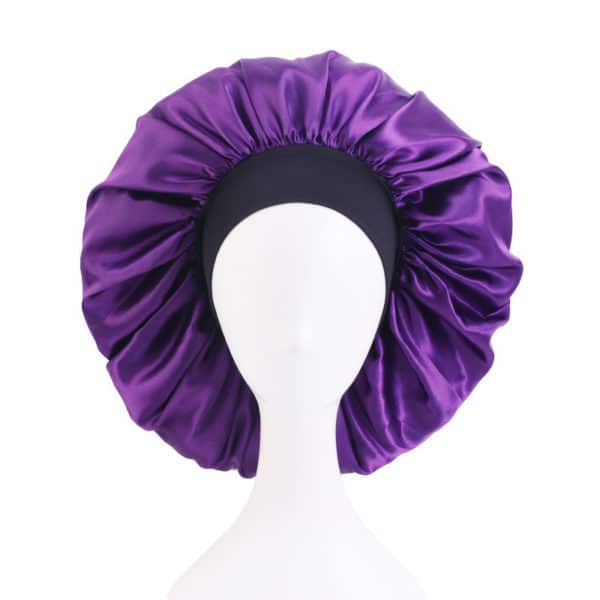 Bonnet de nuit extensible et solide à larges bords – Image 9