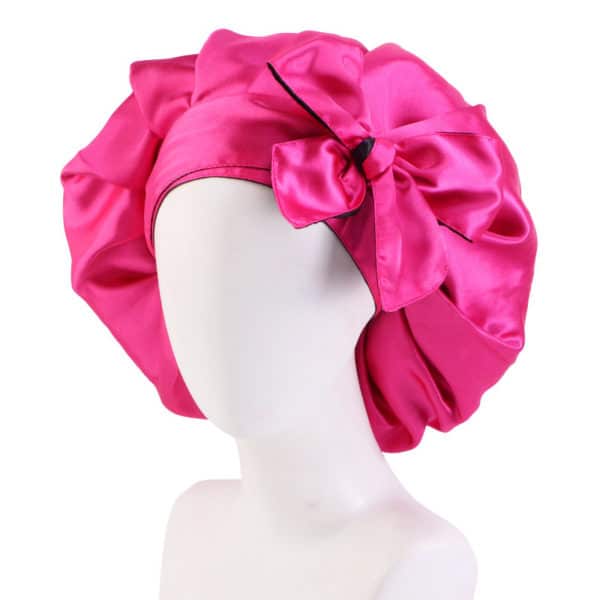 Bonnet de nuit double satins. Bonnet de soins capillaires – Image 8