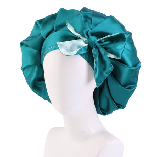 Bonnet de nuit double satins. Bonnet de soins capillaires – Image 7