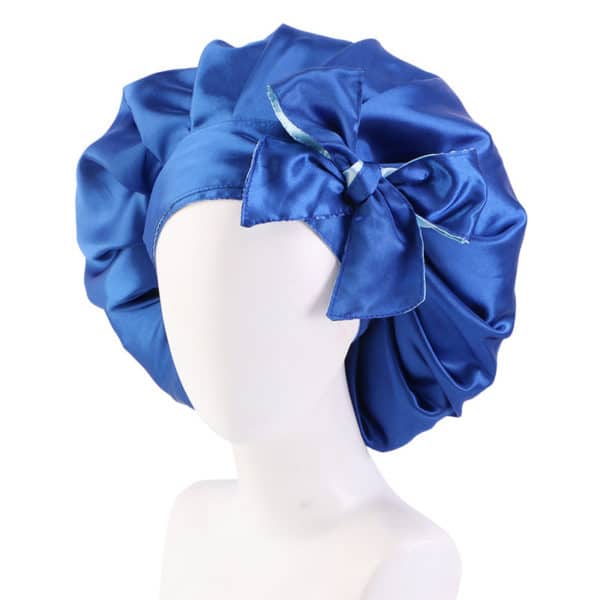 Bonnet de nuit double satins. Bonnet de soins capillaires – Image 2