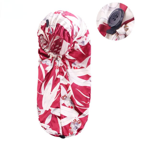 Bonnet de nuit à boucle élastique. Bonnet de soins de cheveux à long cylindre – Image 10