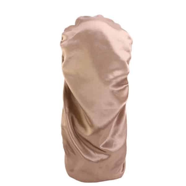 Bonnets de nuit en satin solides double couches pour femmes – Image 2