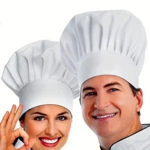 Chapeau de cuisine réglable. Toque de restaurant, boulangerie et boucherie pour hommes et femmes