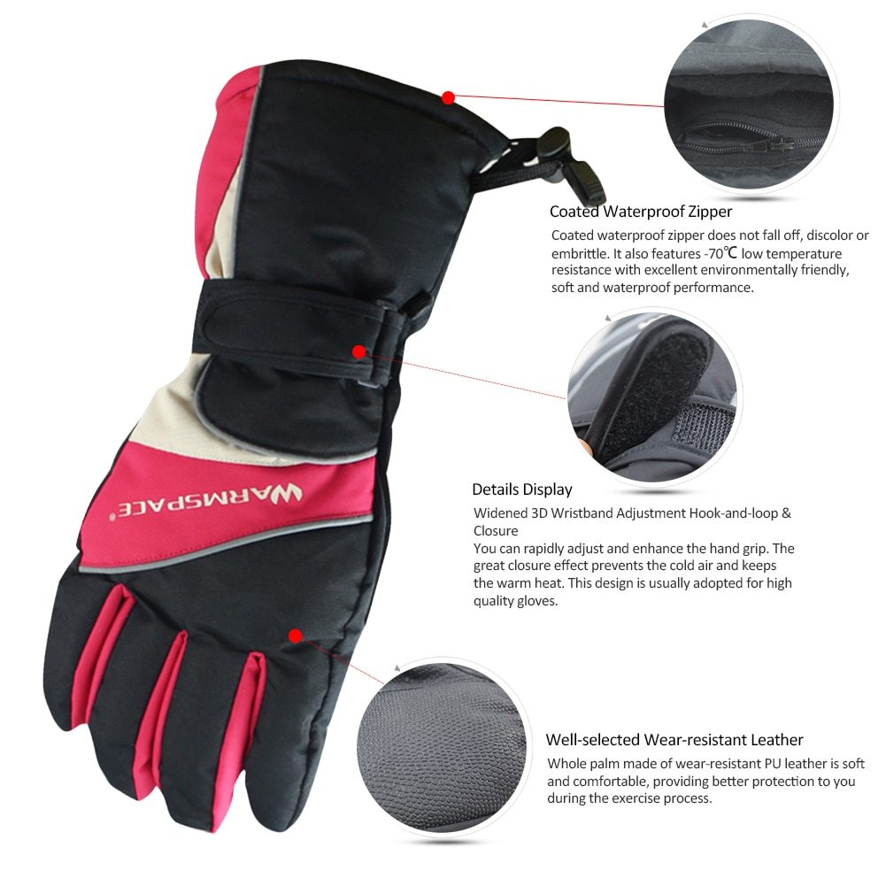2 pièces. Gants chauffants alimentés par batterie. Gants de ski. Chauffe-main pour hommes et femmes – Image 3
