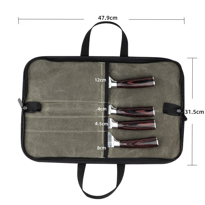 Sac de rangement pour couteaux portable. Sac de stockage pour couteaux et ustensils de cuisine – Image 3