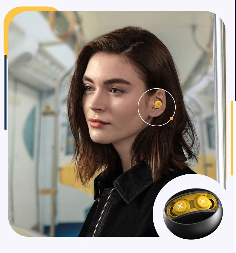 6 paires. Bouchons d'oreilles anti-bruits pour bien dormir. Isolation acoustique du sommeil super silencieux. Cache-oreille anti ronflement – Image 9
