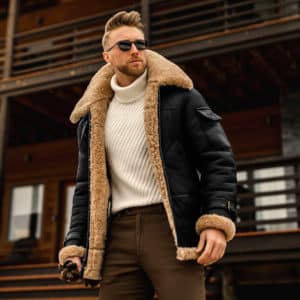 Veste chaude d'hiver pour hommes. Manteau chaud