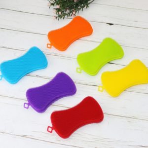 8 pièces/4pcs. Éponges de cuisine en silicone. Brosses de nettoyage de cuisine