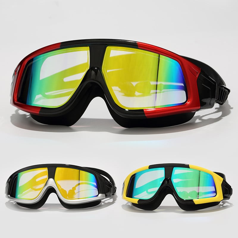 Lunettes de natation Lunettes de natation pour adultes Lunettes antibuée étanches HD Lunettes de natation pour adultes. Grande boîte. Lunettes HD – Image 3