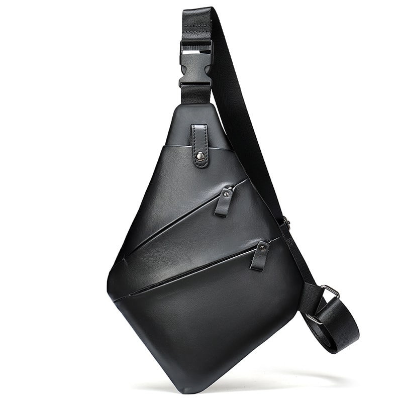 Nouveau sac de poitrine en cuir multifonctionnel