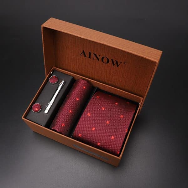 5 pièces. Ensemble de cravates classiques et élégantes pour hommes. Coffret cadeau – Image 4