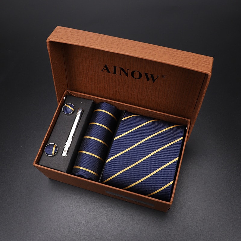 5 pièces. Ensemble de cravates classiques et élégantes pour hommes. Coffret cadeau – Image 6