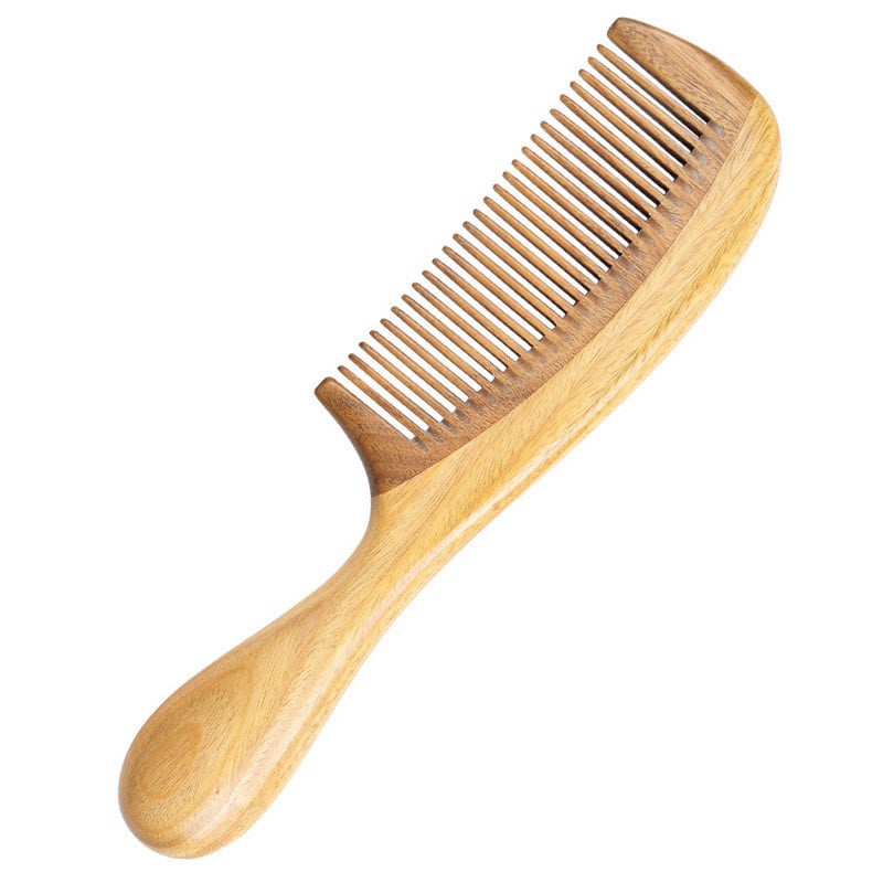 Peigne à cheveux en bois de santal vert – Image 5