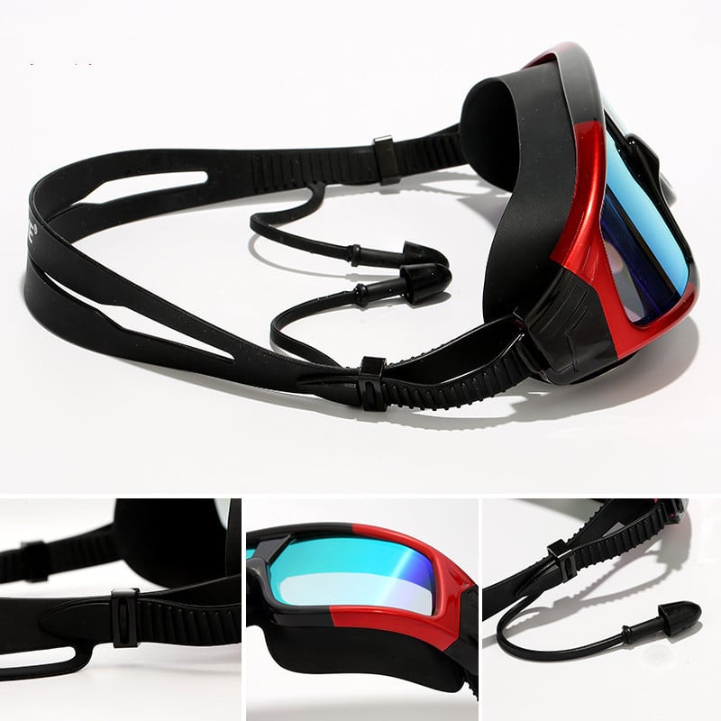 Lunettes de natation Lunettes de natation pour adultes Lunettes antibuée étanches HD Lunettes de natation pour adultes. Grande boîte. Lunettes HD – Image 4