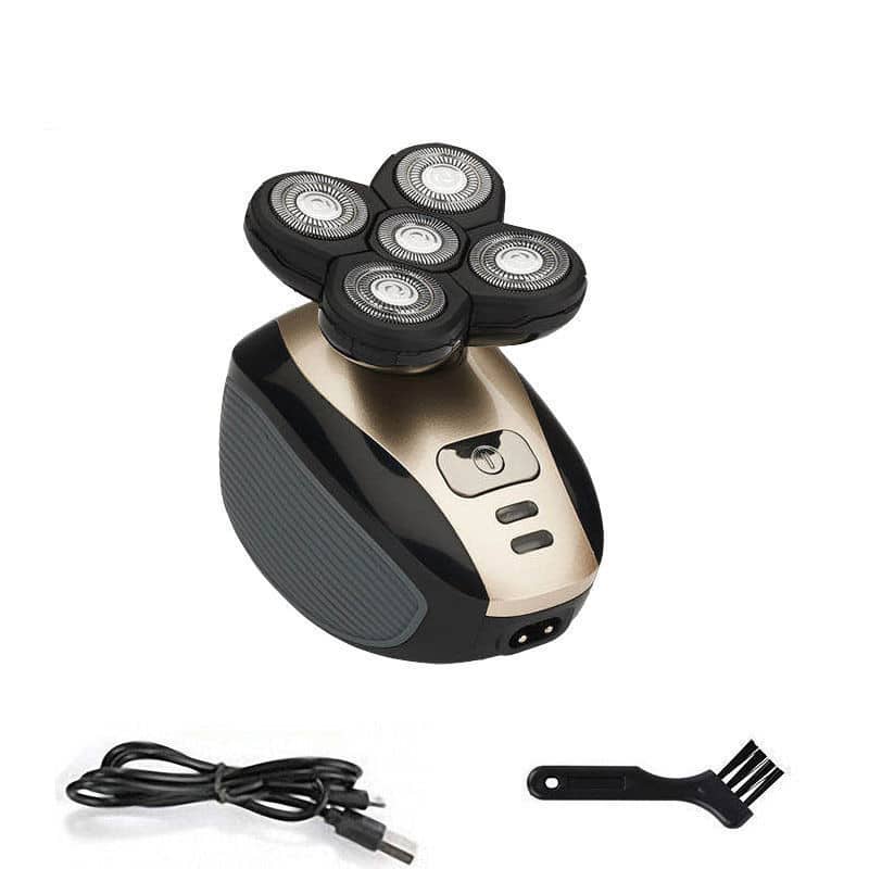Epilateur électrique multifonctionnel. Nettoyant pour tout le corps. Rasoir à 5 têtes. Cinq en un rechargeable