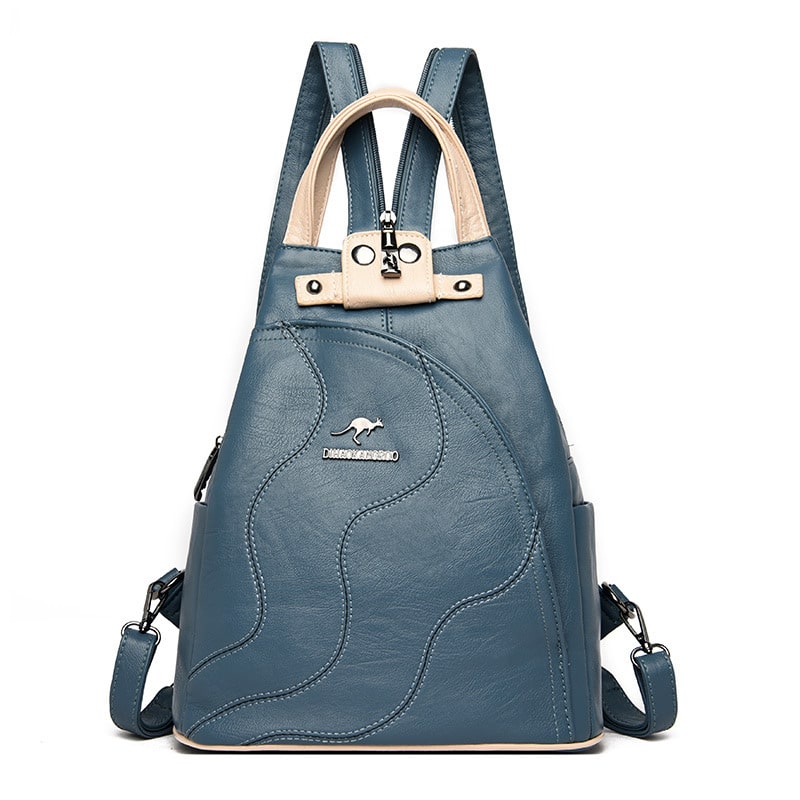 Sac à dos en cuir de grande capacité pour femmes