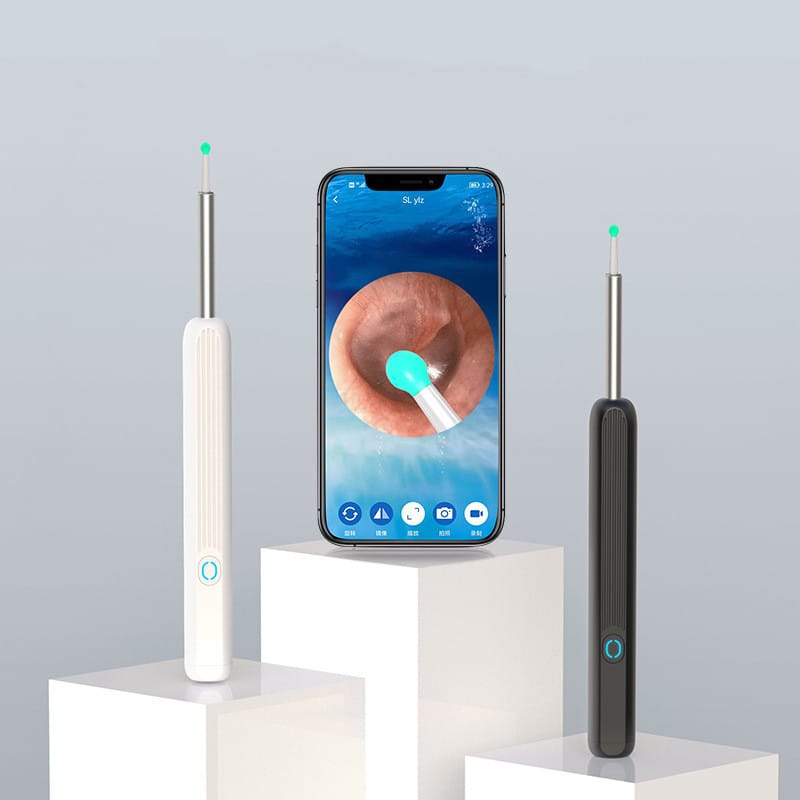 Nettoyeur d'oreille NE3. Otoscope. Outil d'élimination de cérumen avec caméra LED. Kit de nettoyage d'oreilles sans fil. Endoscope d'oreilles pour I-phone – Image 3