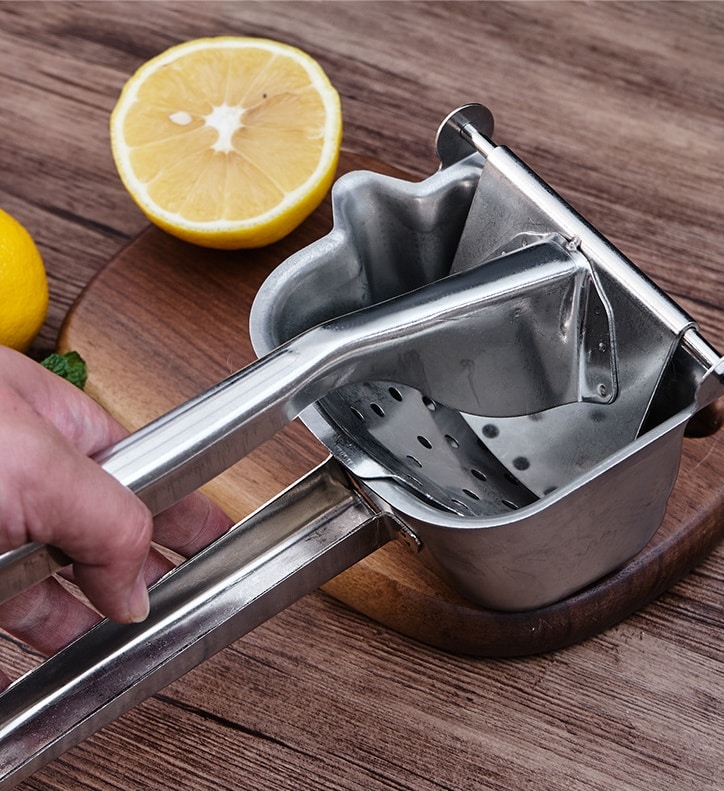 Presse-agrumes manuel multifonctionnel. Extracteur de jus de cuisine en acier inoxydable. Presse-citron – Image 8