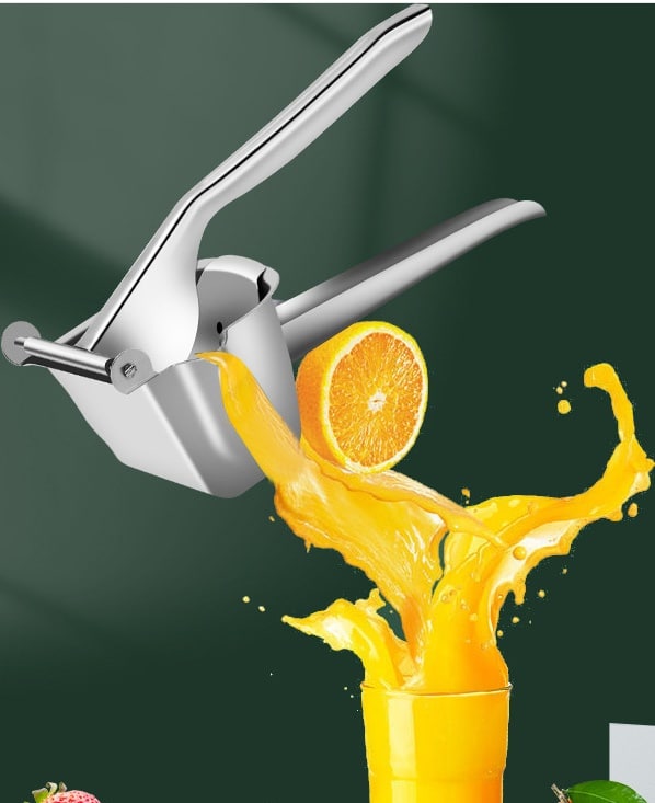 Presse-Agrumes Manuel Inox – Clip Pour Orange/Citron – Facile & Moderne